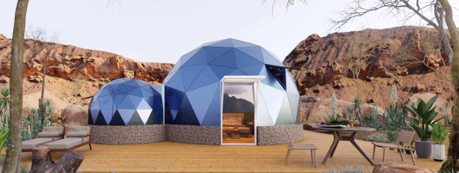 沧县球形智能光伏玻璃星空房